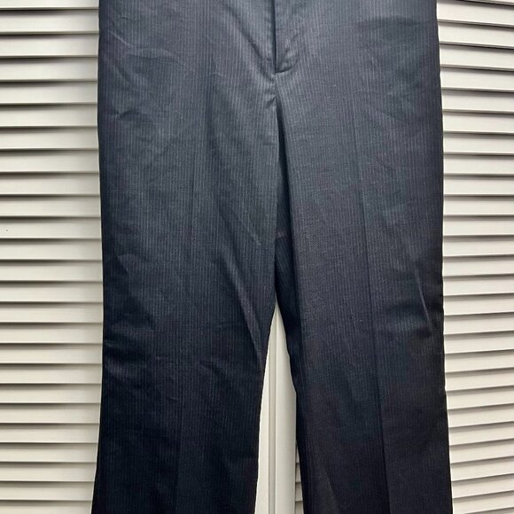 CLUB MONACO Pin Stripe Navy and White Trousers Size 6 - Picture 1 of 5